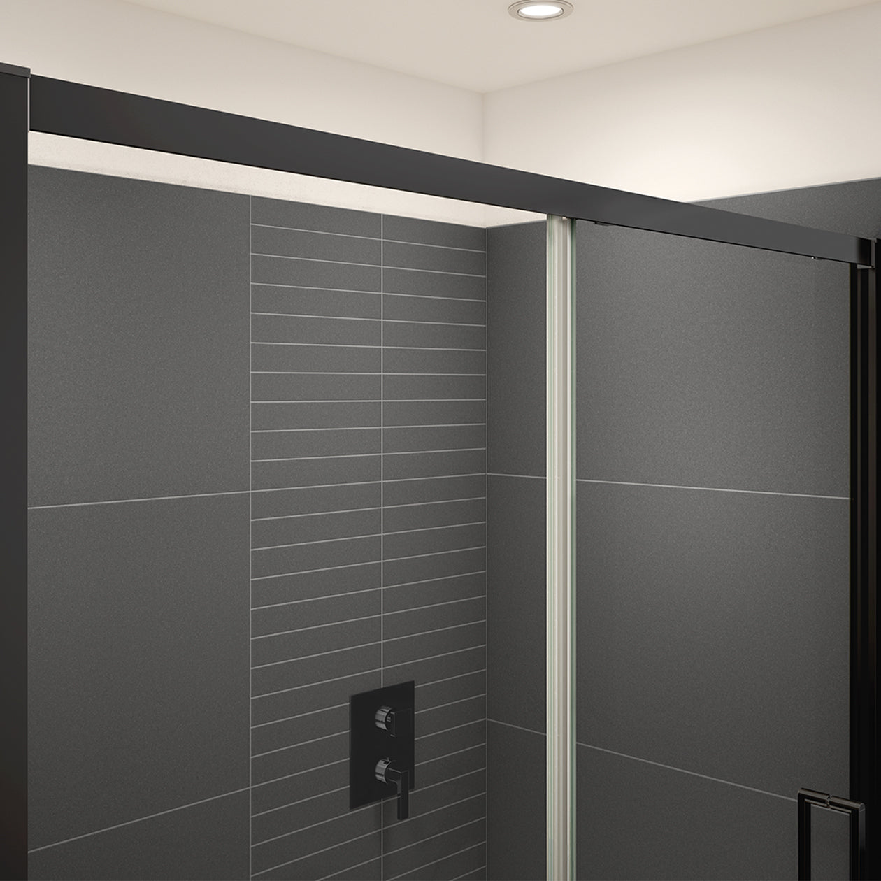 Maax Connect Pro 57-58 ½ x 76 in. 6mm Sliding Shower Door for Alcove Installation with Clear glass
