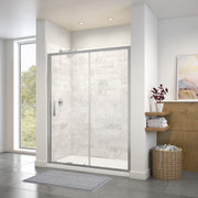 Maax Connect 57-58 ½ x 72 in. 6mm Sliding Shower Door for Alcove Installation with Clear glass