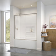 Maax Connect 57-58 ½ x 57 in. 6mm Sliding Tub Door for Alcove Installation with Clear glass
