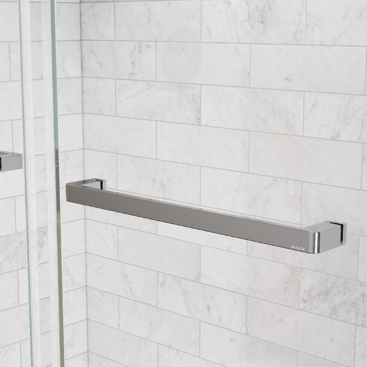 Maax Uptown 56-59 x 58 in. 8 mm Bypass Tub Door for Alcove Installation with Clear glass