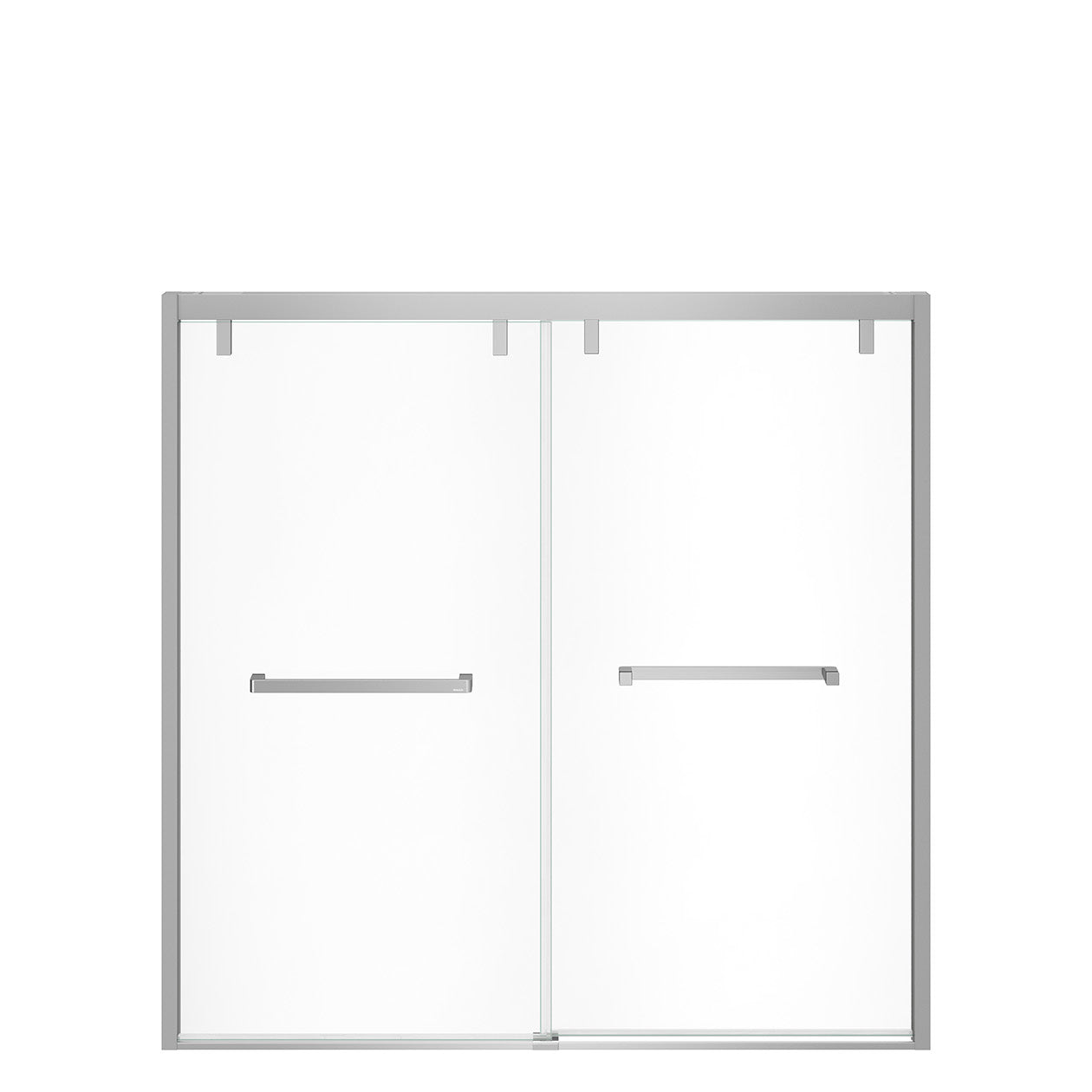 Maax Uptown 56-59 x 58 in. 8 mm Bypass Tub Door for Alcove Installation with Clear glass