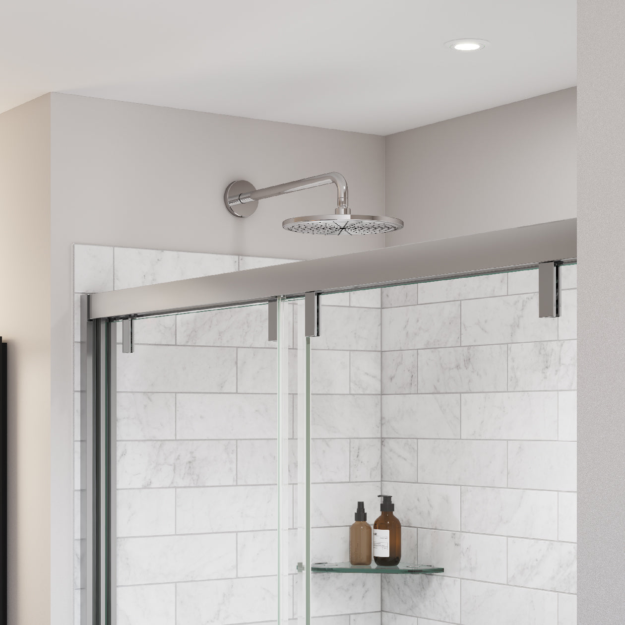 Maax Uptown 56-59 x 58 in. 8 mm Bypass Tub Door for Alcove Installation with Clear glass