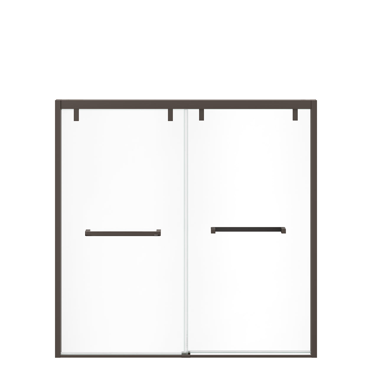 Maax Uptown 56-59 x 58 in. 8 mm Bypass Tub Door for Alcove Installation with Clear glass