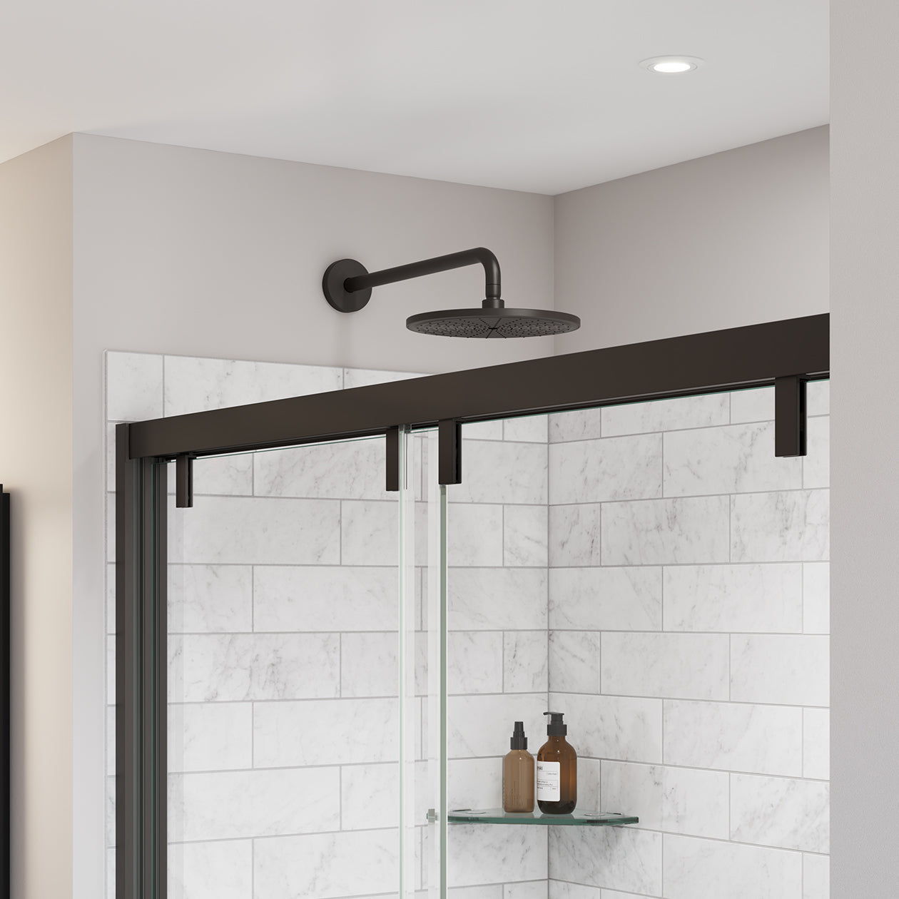 Maax Uptown 56-59 x 58 in. 8 mm Bypass Tub Door for Alcove Installation with Clear glass