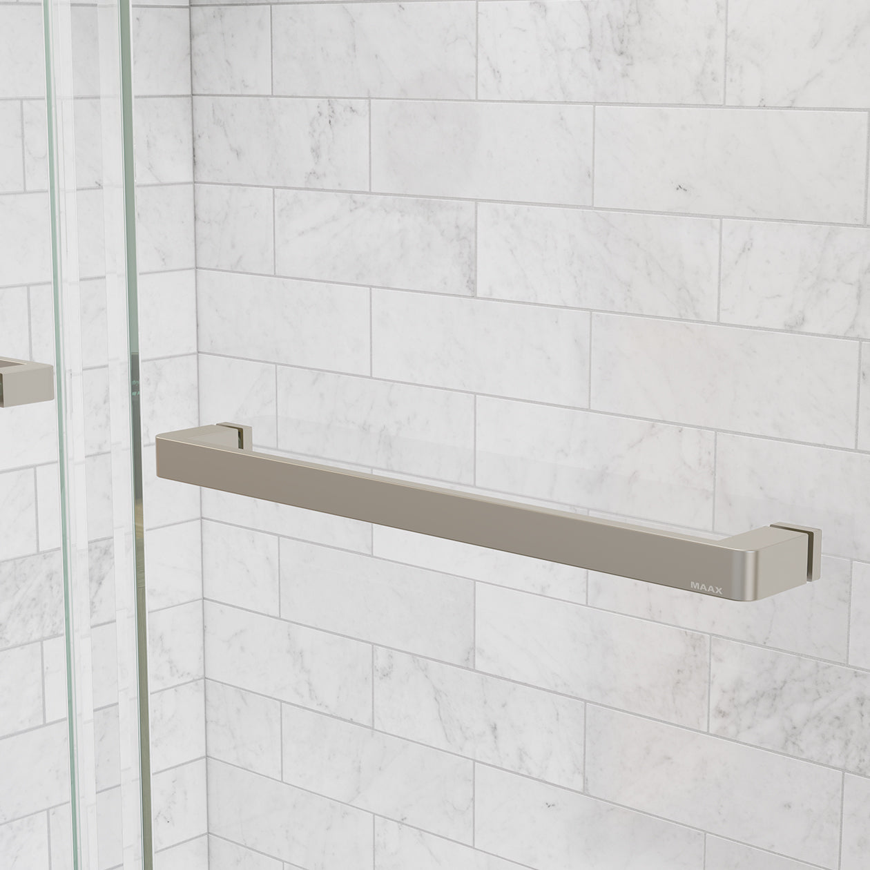 Maax Uptown 56-59 x 58 in. 8 mm Bypass Tub Door for Alcove Installation with Clear glass
