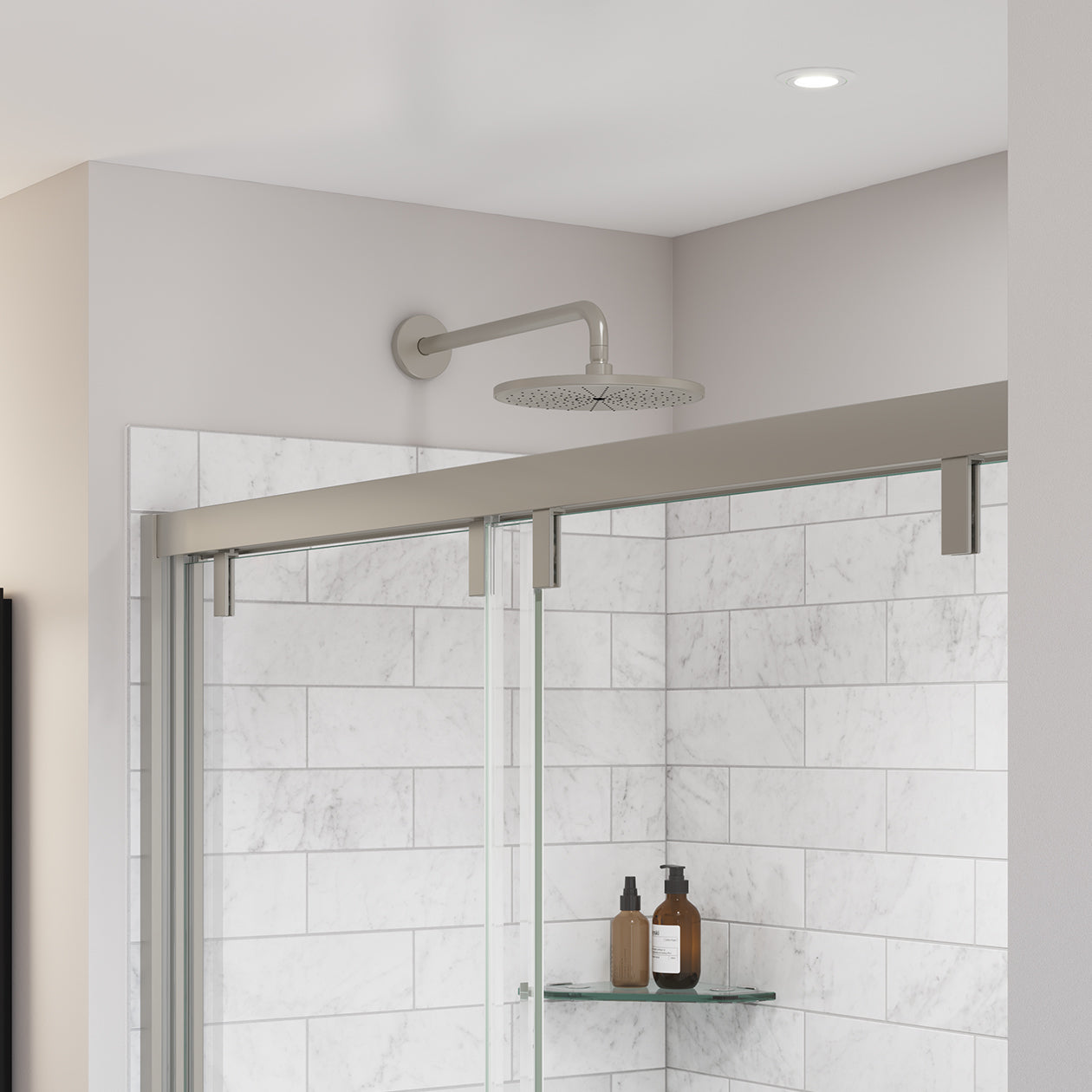 Maax Uptown 56-59 x 58 in. 8 mm Bypass Tub Door for Alcove Installation with Clear glass