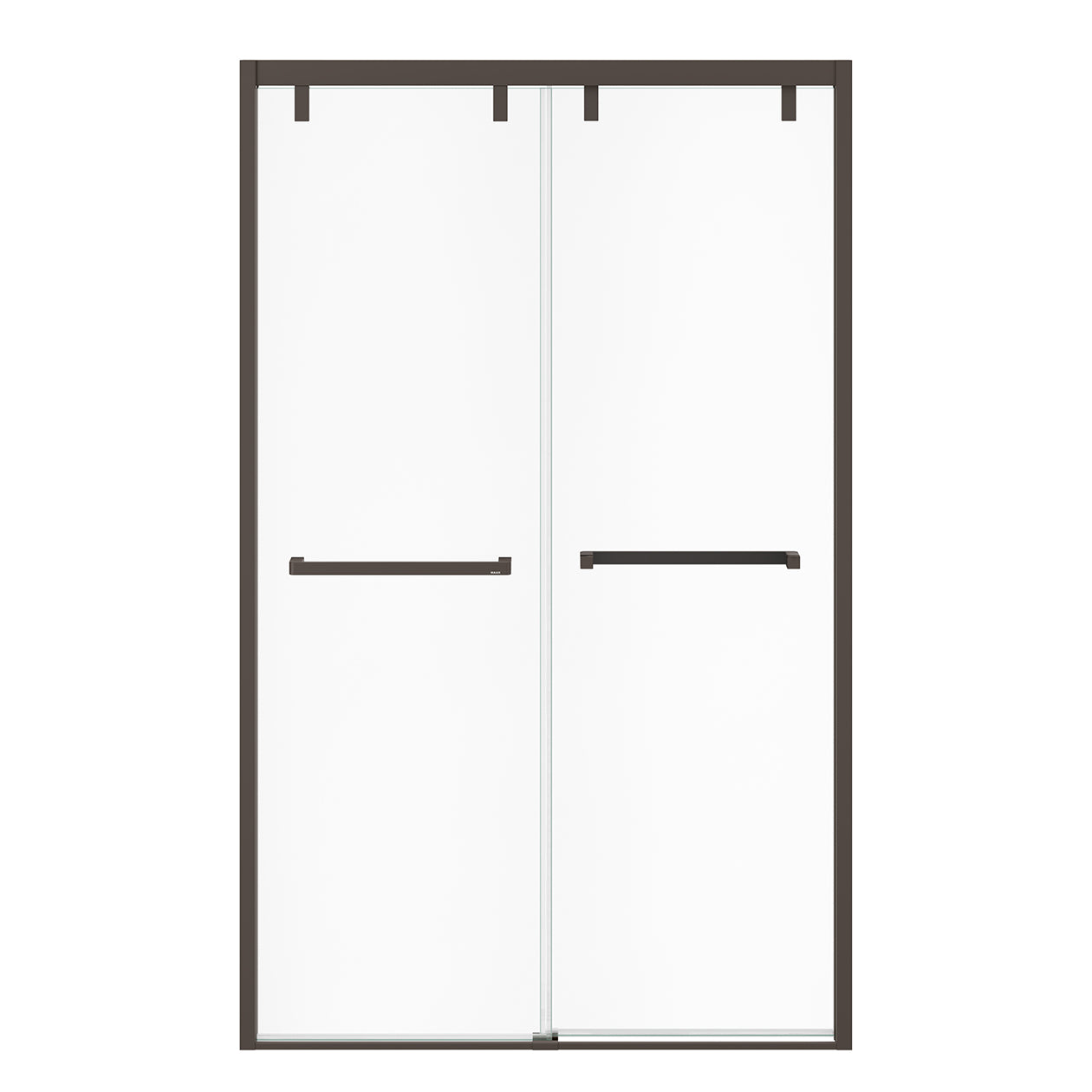 Maax Uptown 44-47 x 76 in. 8 mm Bypass Shower Door for Alcove Installation with Clear glass