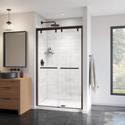 Maax Uptown 44-47 x 76 in. 8 mm Bypass Shower Door for Alcove Installation with Clear glass