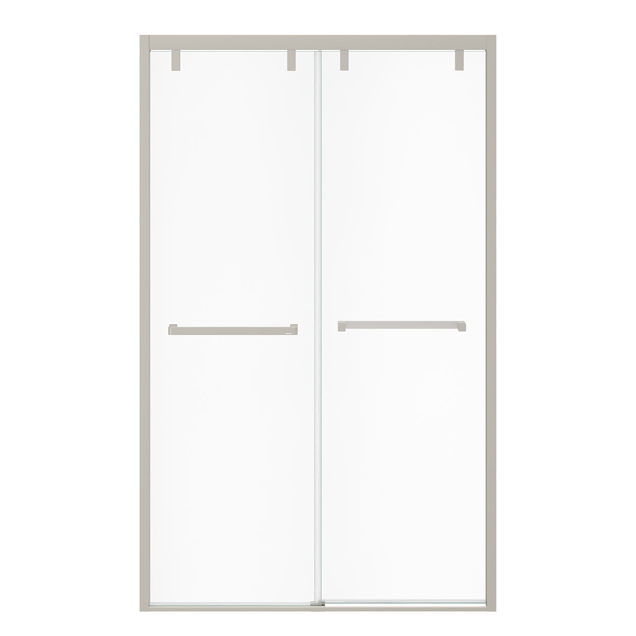 Maax Uptown 44-47 x 76 in. 8 mm Bypass Shower Door for Alcove Installation with Clear glass