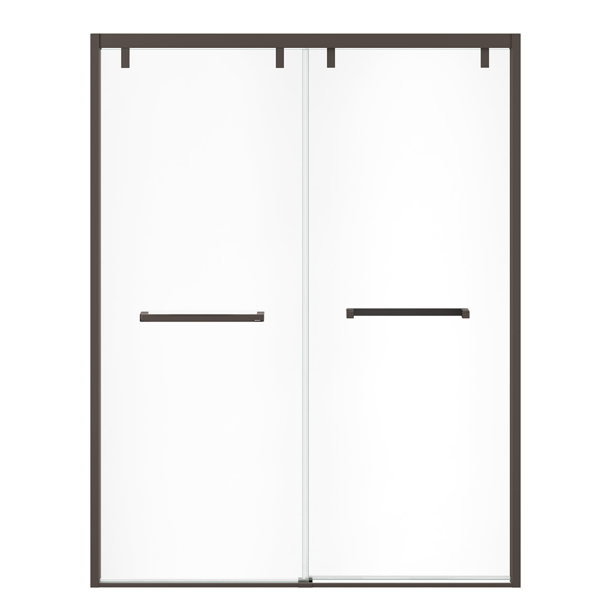 Maax Uptown 56-59 x 76 in. 8 mm Bypass Shower Door for Alcove Installation with Clear glass