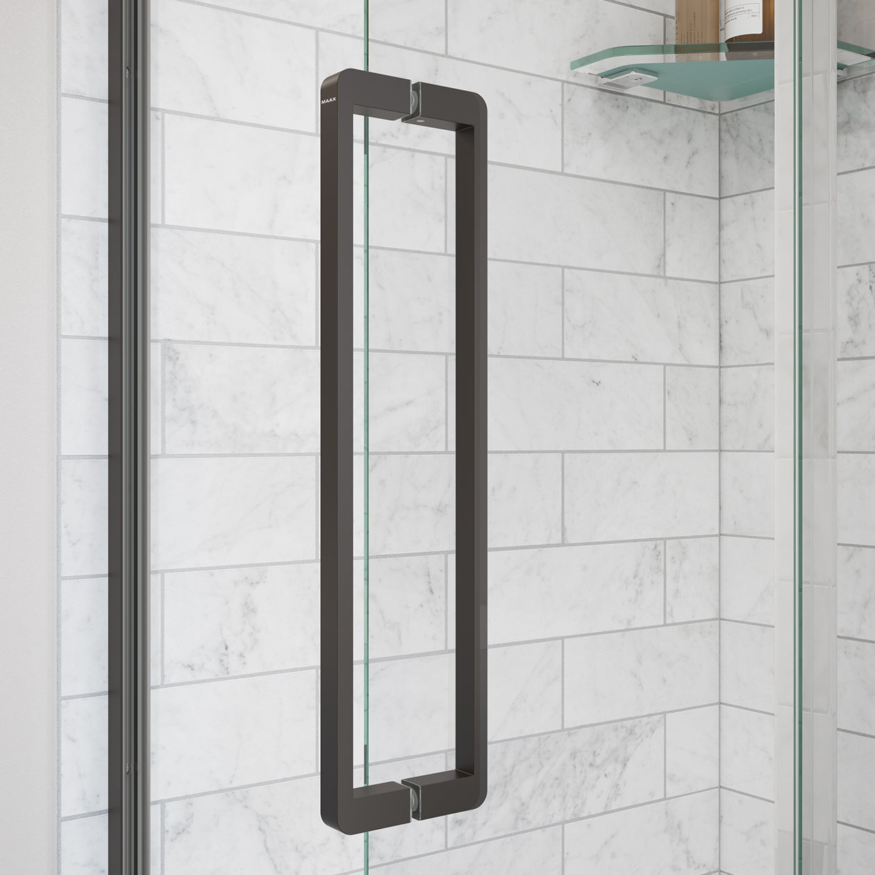 Maax Uptown 57-59 x 76 in. 8 mm Pivot Shower Door for Alcove Installation with Clear glass