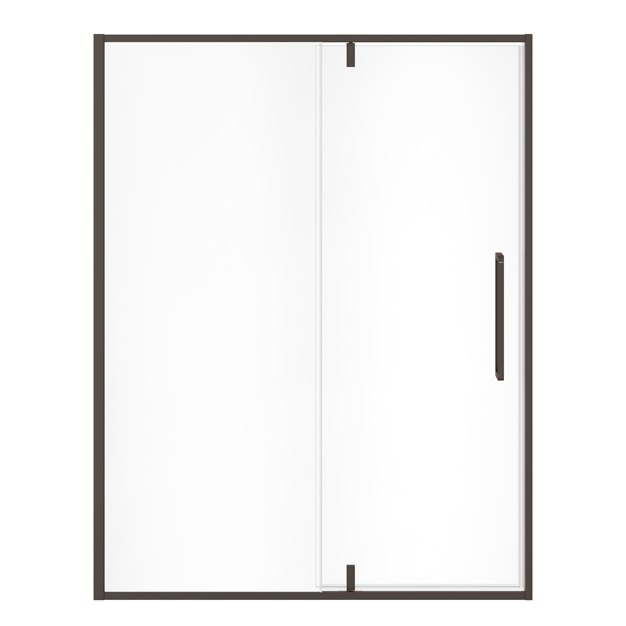 Maax Uptown 57-59 x 76 in. 8 mm Pivot Shower Door for Alcove Installation with Clear glass