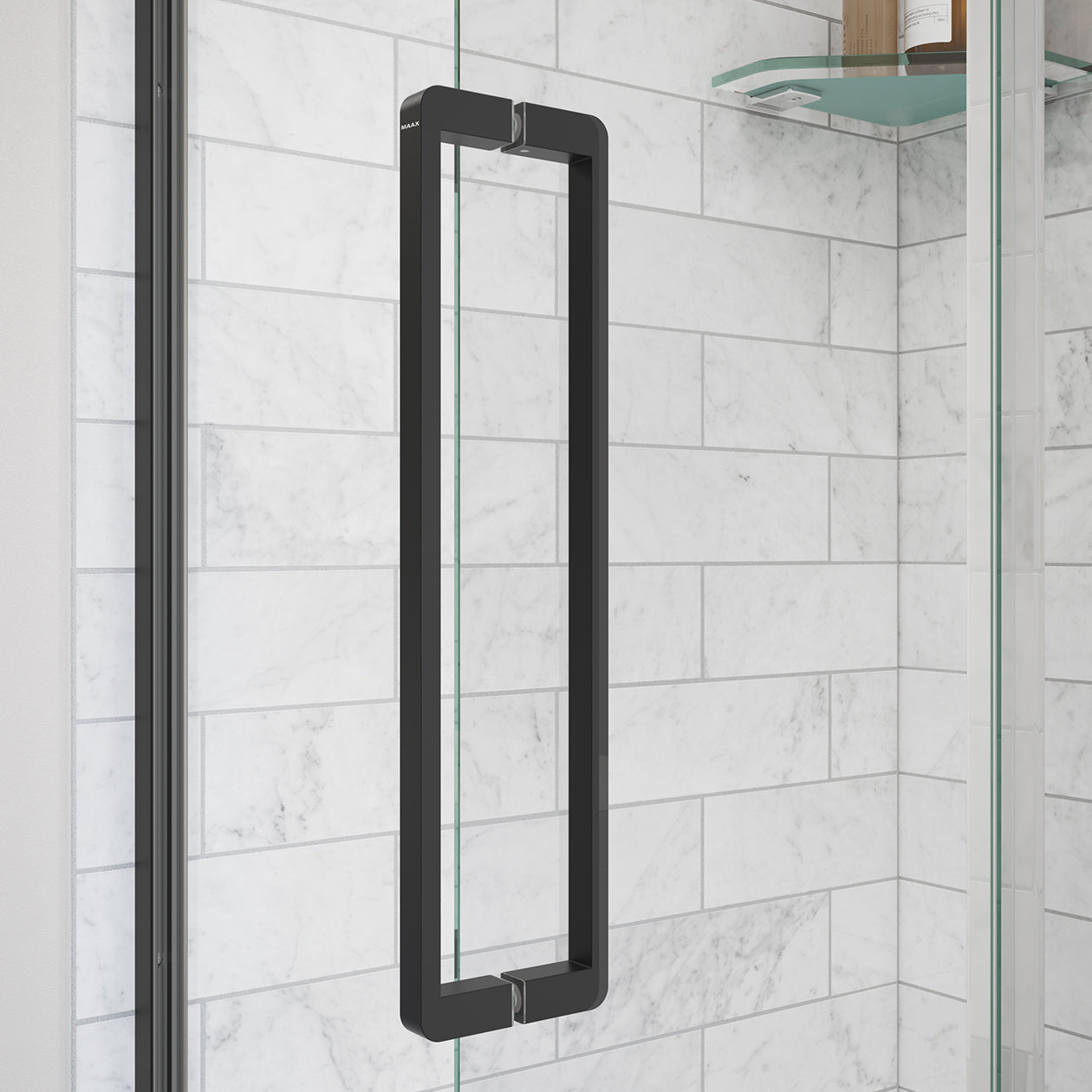 Maax Uptown 57-59 x 76 in. 8 mm Pivot Shower Door for Alcove Installation with Clear glass