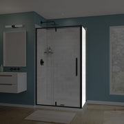 Maax Uptown Return Panel for 36 in. Base with Clear glass