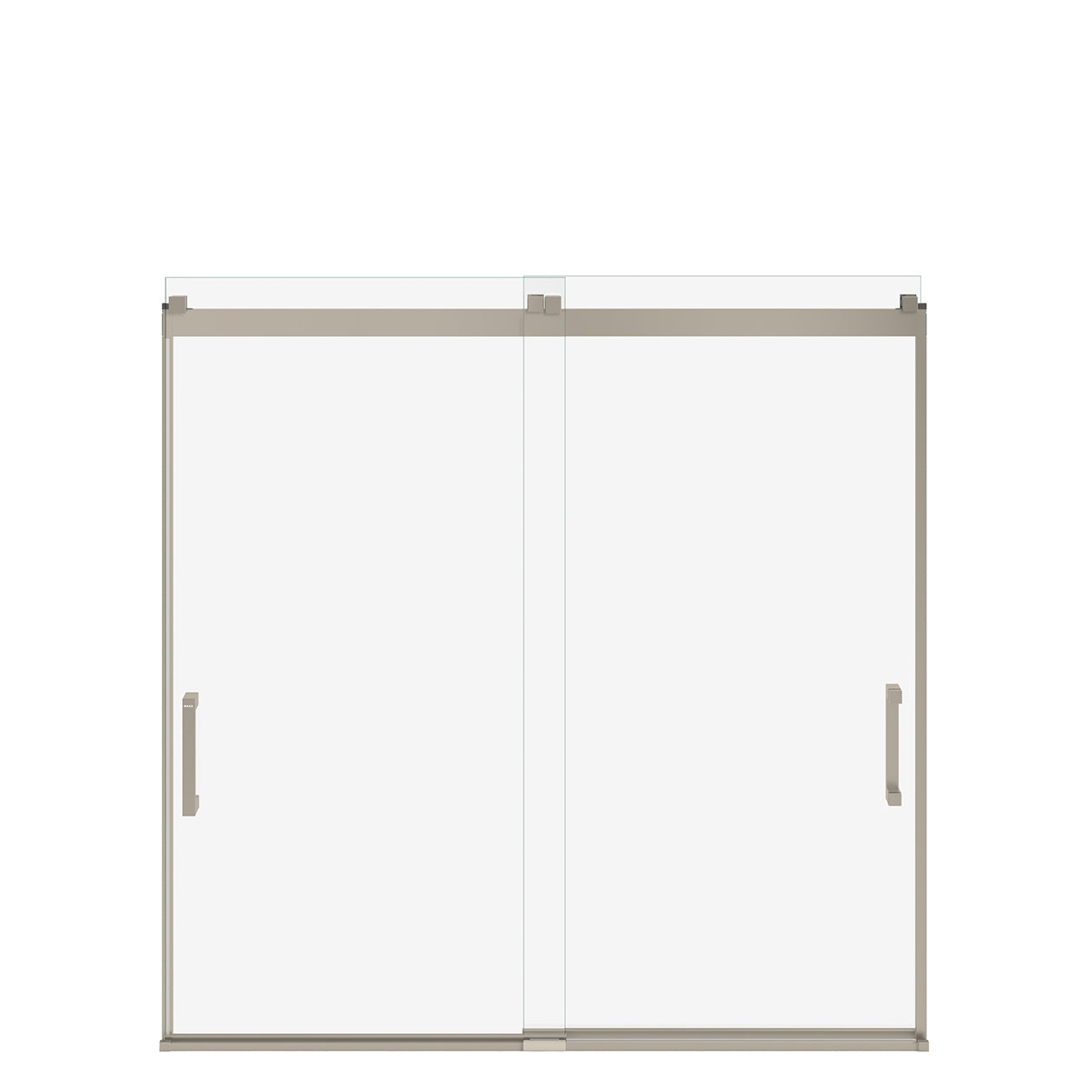 Maax Revelation Square 56-59 x 56 ¾-59 ¼ in. 6 mm Bypass Tub Door for Alcove Installation with Clear glass
