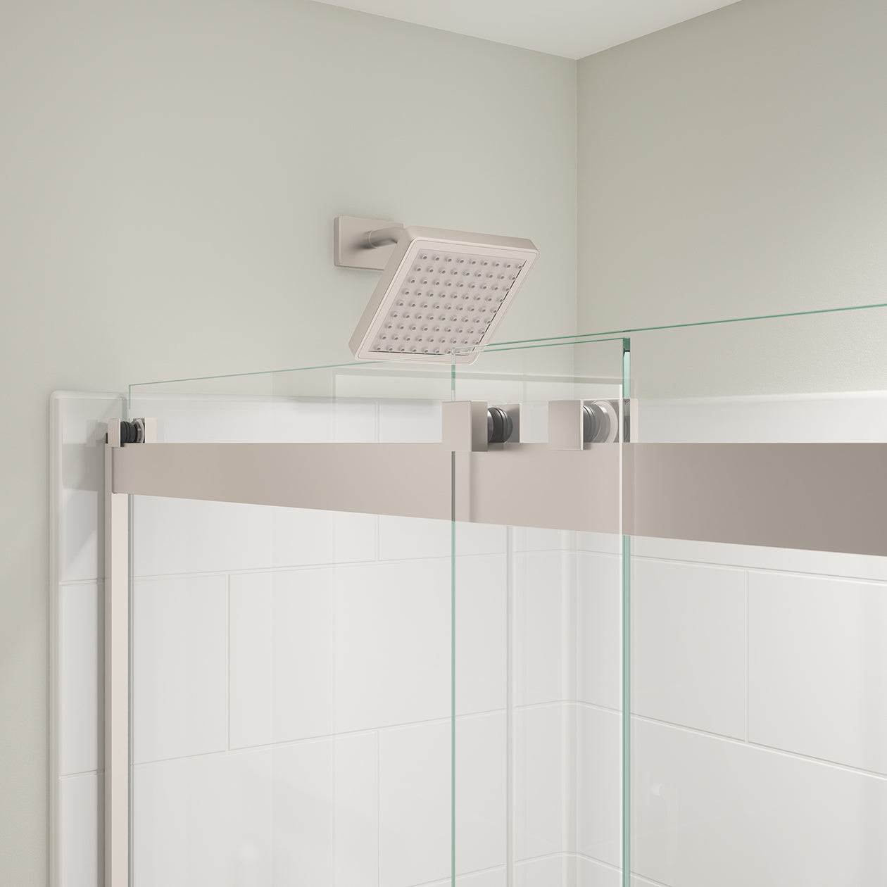 Maax Revelation Square 56-59 x 70 ½-73 in. 8mm Bypass Shower Door