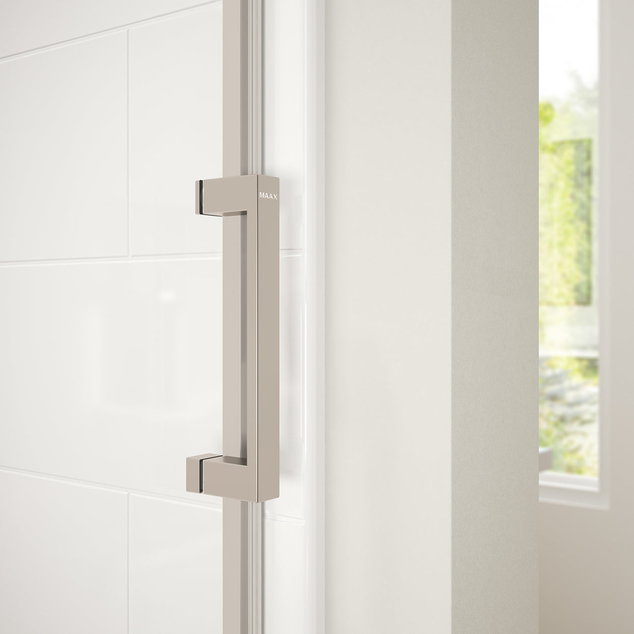 Maax Revelation Square 56-59 x 70 ½-73 in. 8mm Bypass Shower Door
