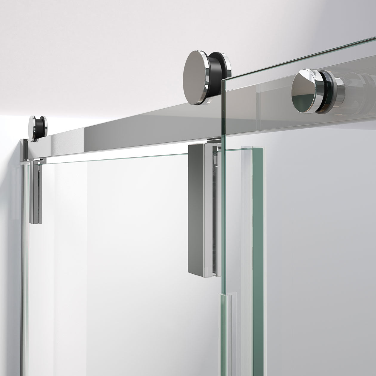 Maax Nebula 44 ½-46 ½ x 78 ¾ in. 8mm Sliding Shower Door for Alcove Installation with Clear glass
