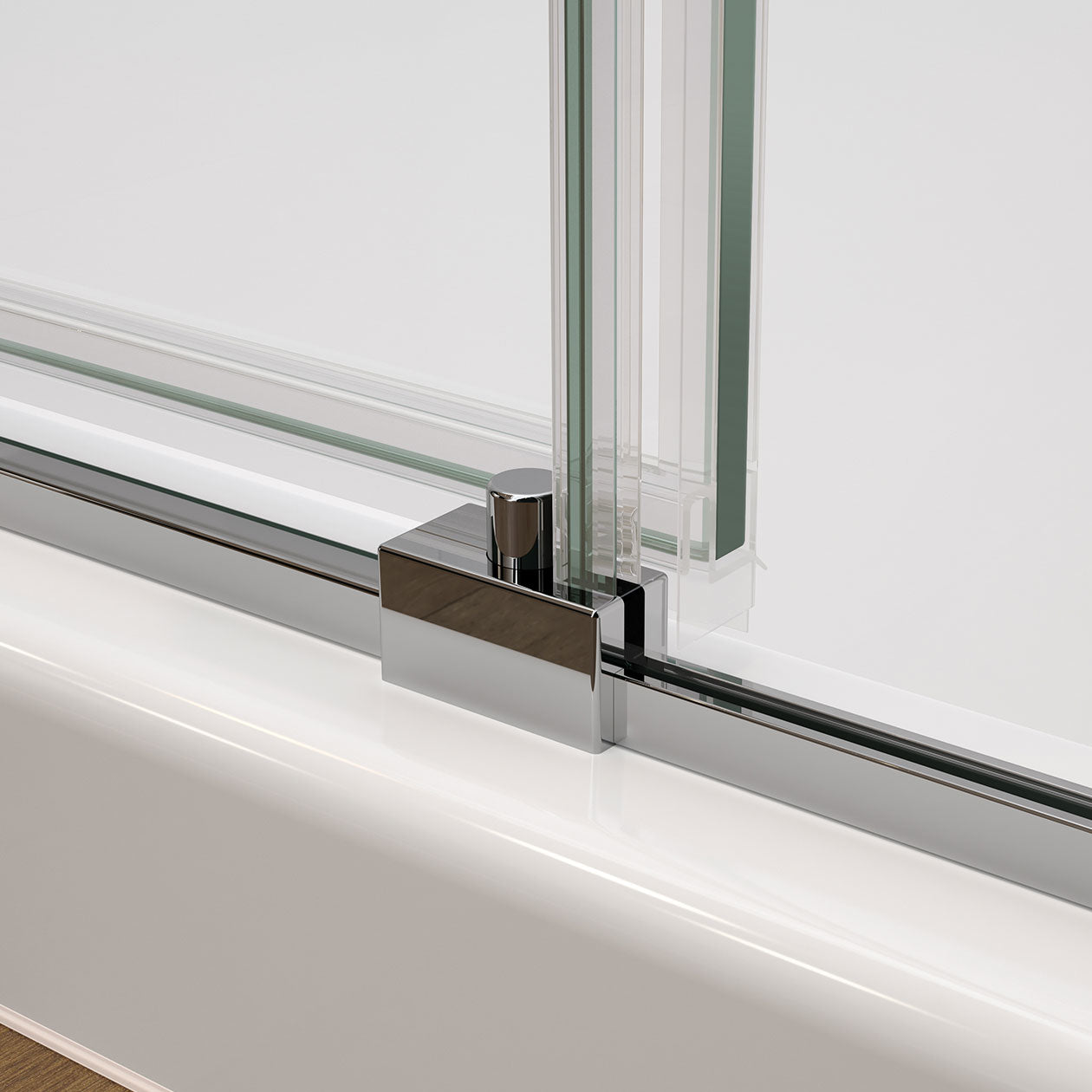 Maax Nebula 44 ½-46 ½ x 78 ¾ in. 8mm Sliding Shower Door for Alcove Installation with Clear glass