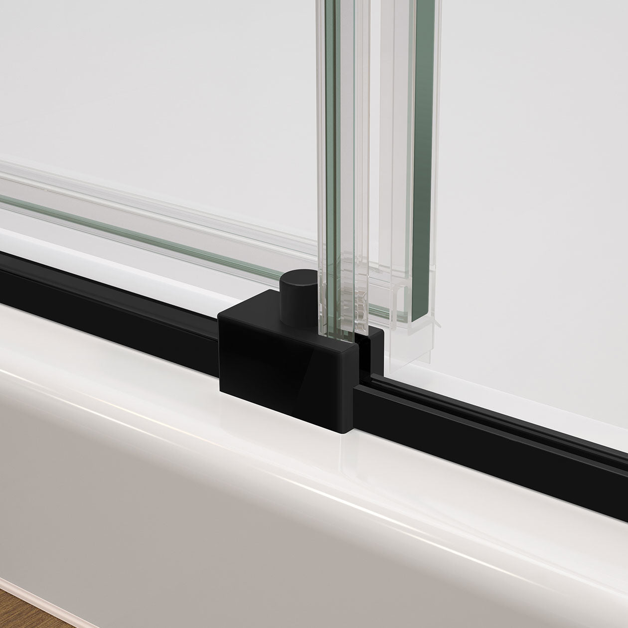 Maax Nebula 44 ½-46 ½ x 78 ¾ in. 8mm Sliding Shower Door for Alcove Installation with Clear glass