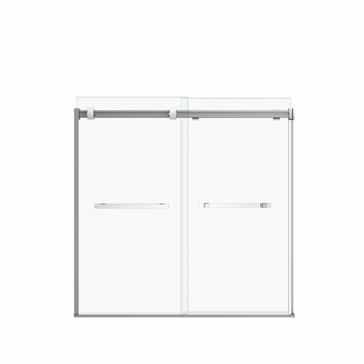 Maax Duel 56-59 x 55 ½ x 59 in. 8 mm Bypass Tub Door for Alcove Installation with Clear glass