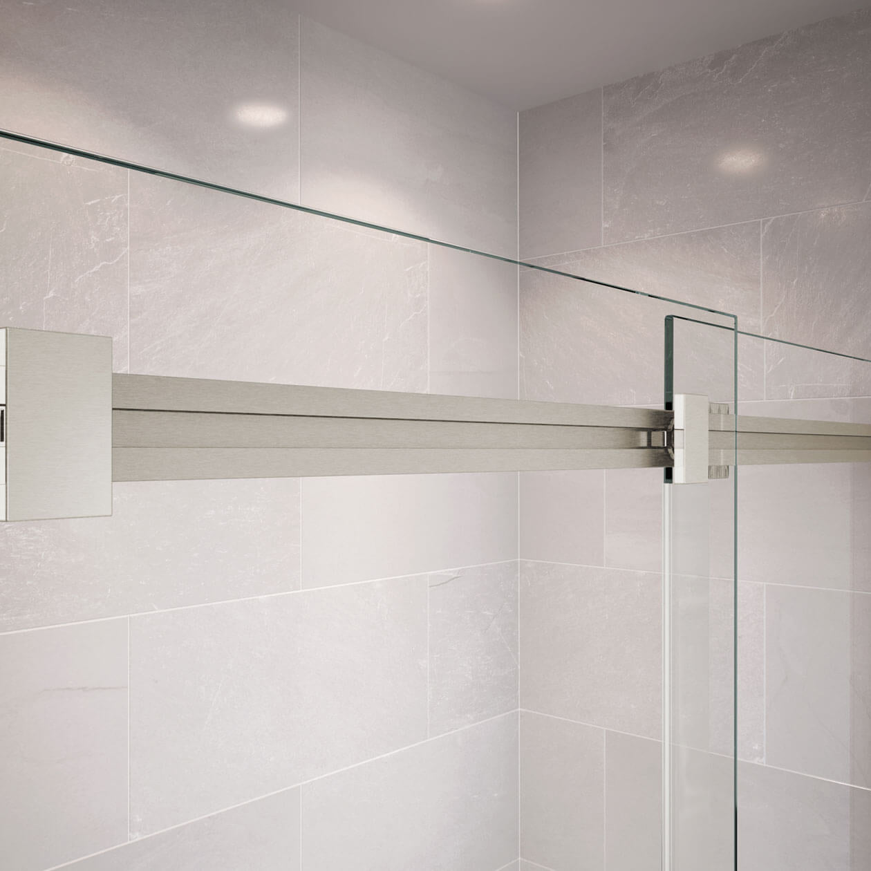 Maax Duel 56-59 x 55 ½ x 59 in. 8 mm Bypass Tub Door for Alcove Installation with Clear glass