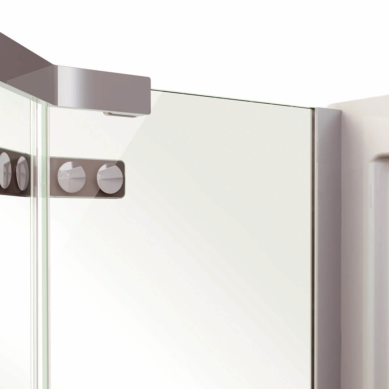 Maax Link Neo-angle 38 x 38 x 75 in. 8mm Pivot Shower Door for Corner Installation with Clear glass