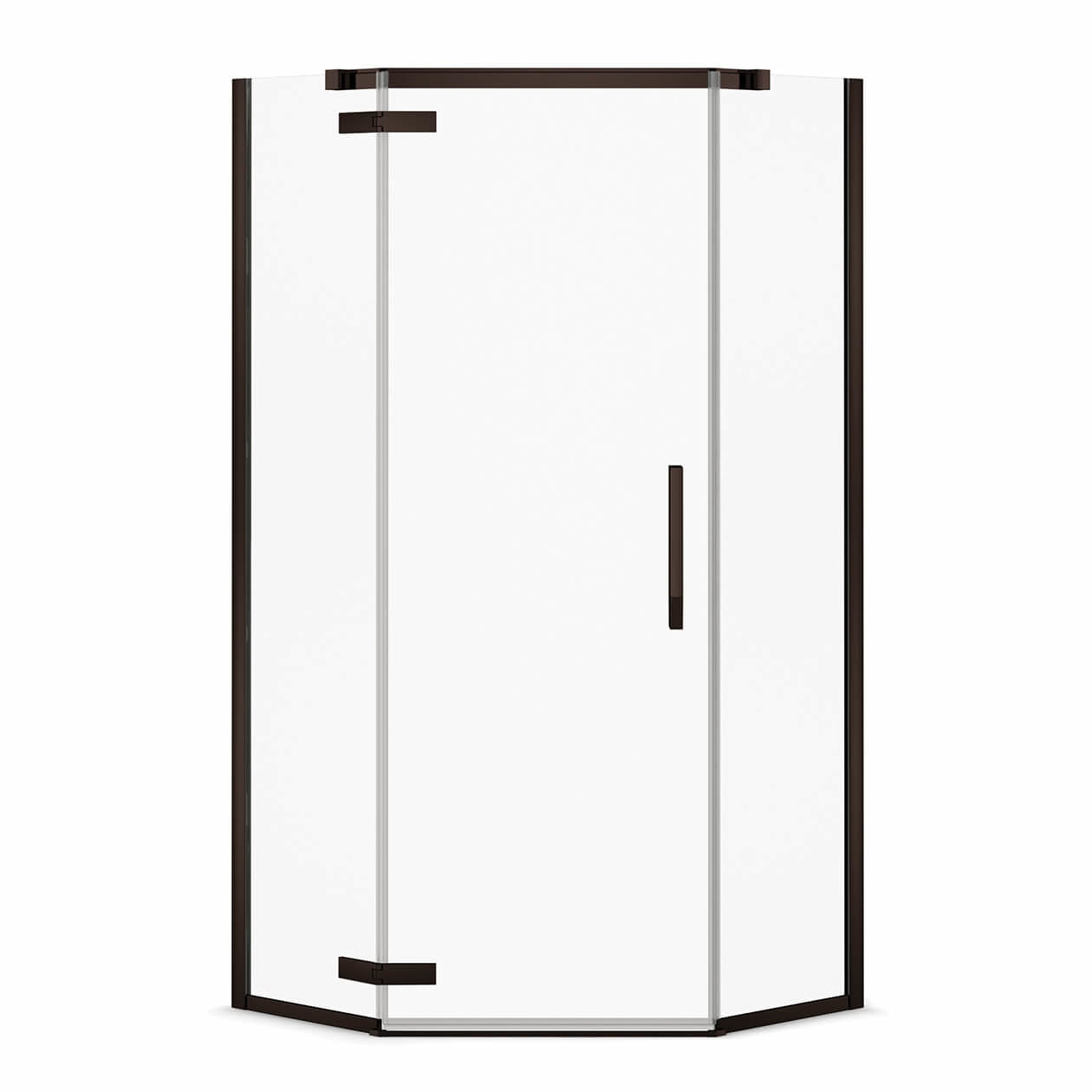 Maax Link Neo-angle 38 x 38 x 75 in. 8mm Pivot Shower Door for Corner Installation with Clear glass