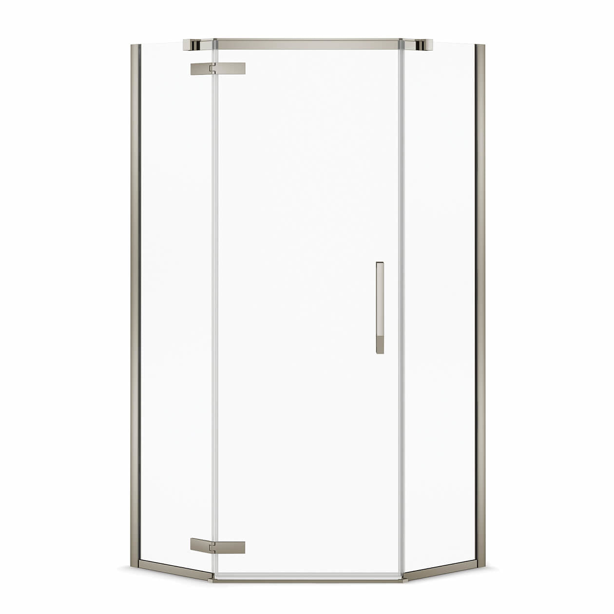 Maax Link Neo-angle 40 x 40 x 75 in. 8mm Pivot Shower Door for Corner Installation with Clear glass