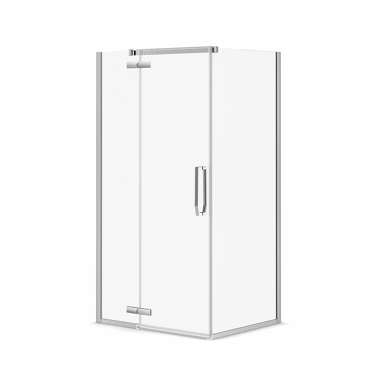 Maax Link Rectangular 42 x 34 x 75 in. 8mm Pivot Shower Door for Corner Installation with Clear glass