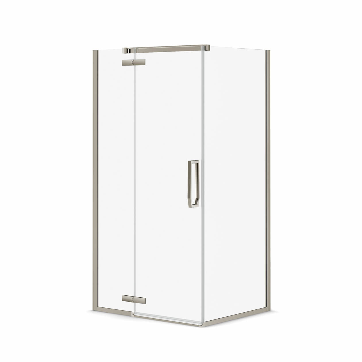 Maax Link Rectangular 42 x 34 x 75 in. 8mm Pivot Shower Door for Corner Installation with Clear glass
