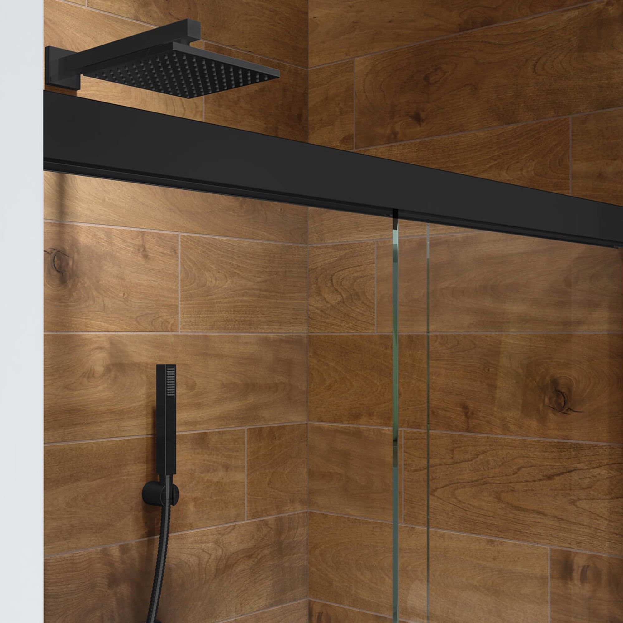 Maax Incognito 76 Smoke 56-59 x 76 in. 8mm Bypass Shower Door