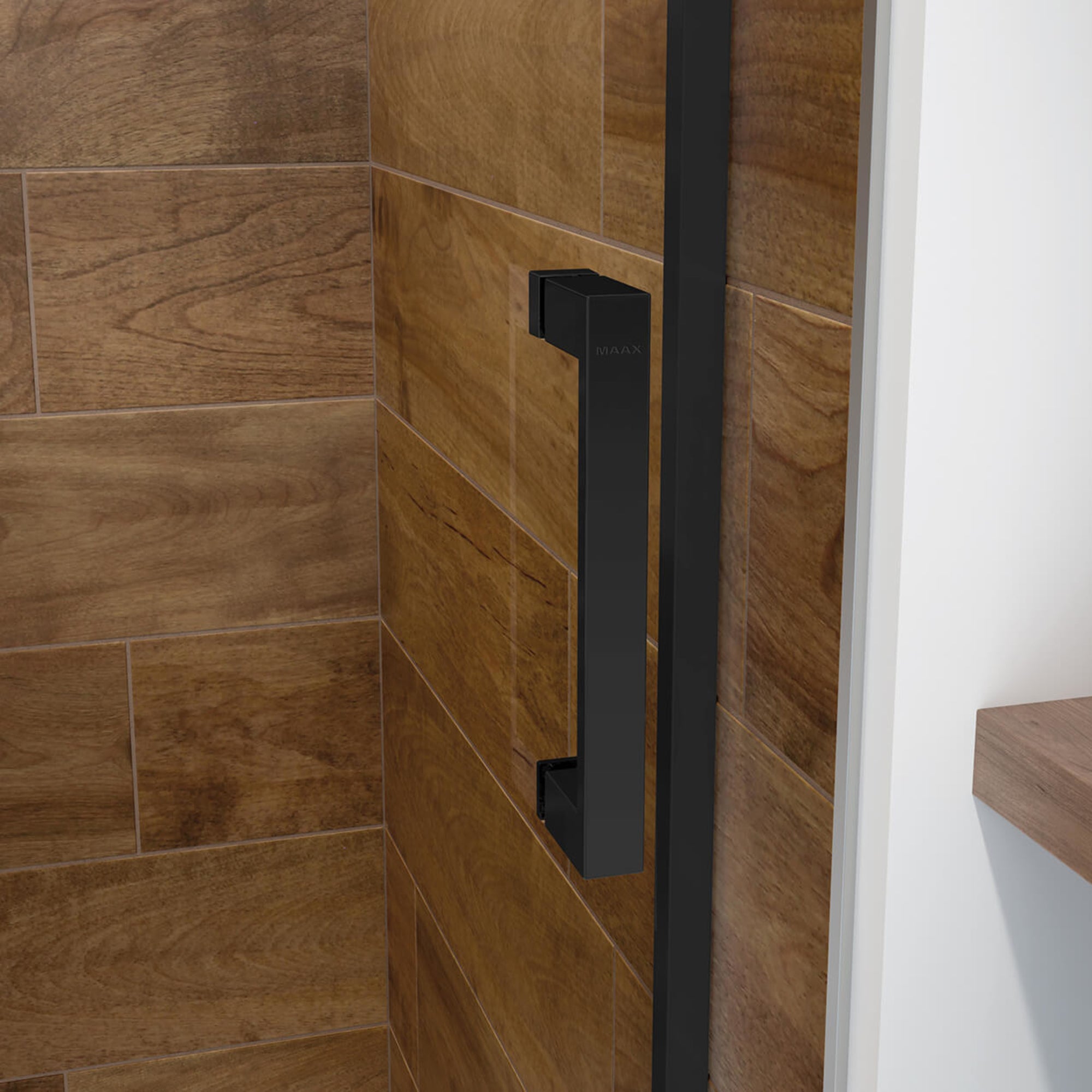 Maax Incognito 76 Smoke 56-59 x 76 in. 8mm Bypass Shower Door