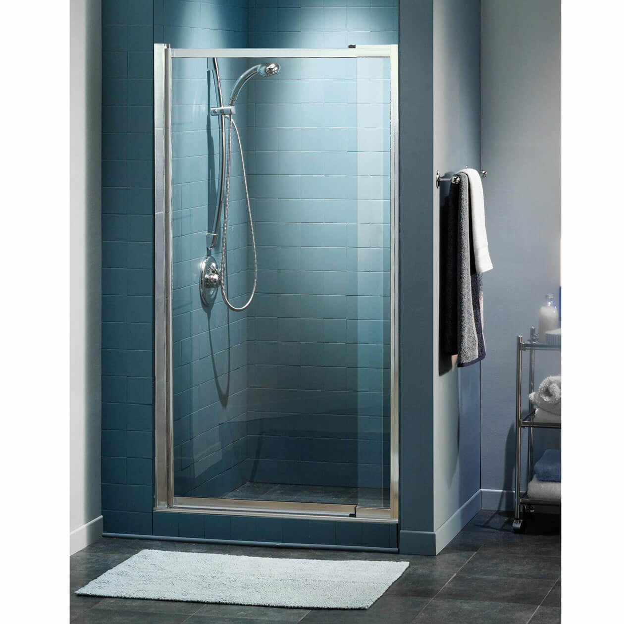 Maax Pivolok Deluxe 32 ½-37 x 64 ½ in. Pivot Shower Door