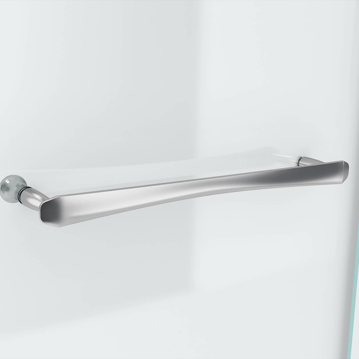 Maax Reveal 71 44-47 x 71 ½ in. 8mm Pivot Shower Door for Alcove Installation with Clear glass