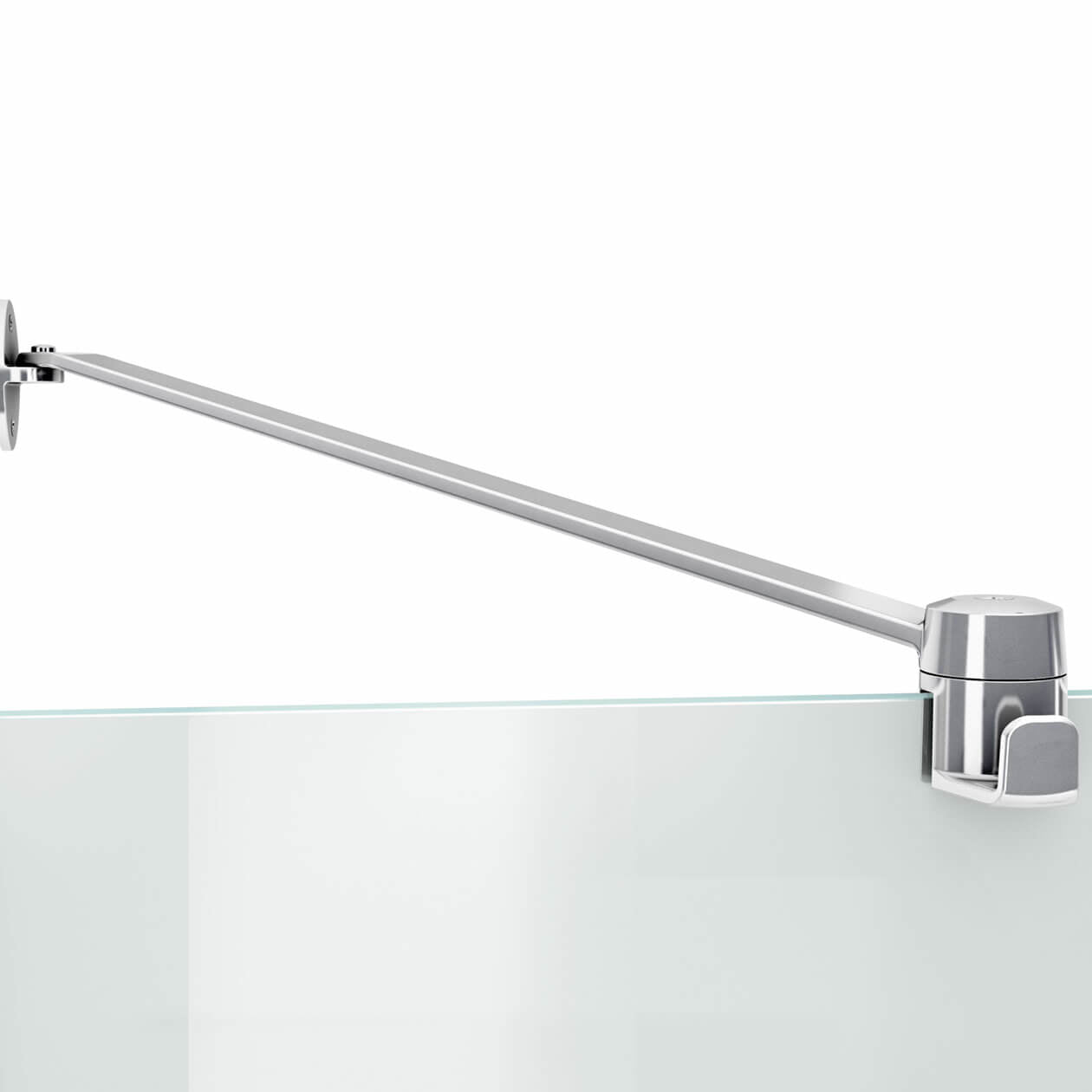 Maax Reveal 71 56-59 x 71 ½ in. 8mm Pivot Shower Door for Alcove Installation with Clear glass
