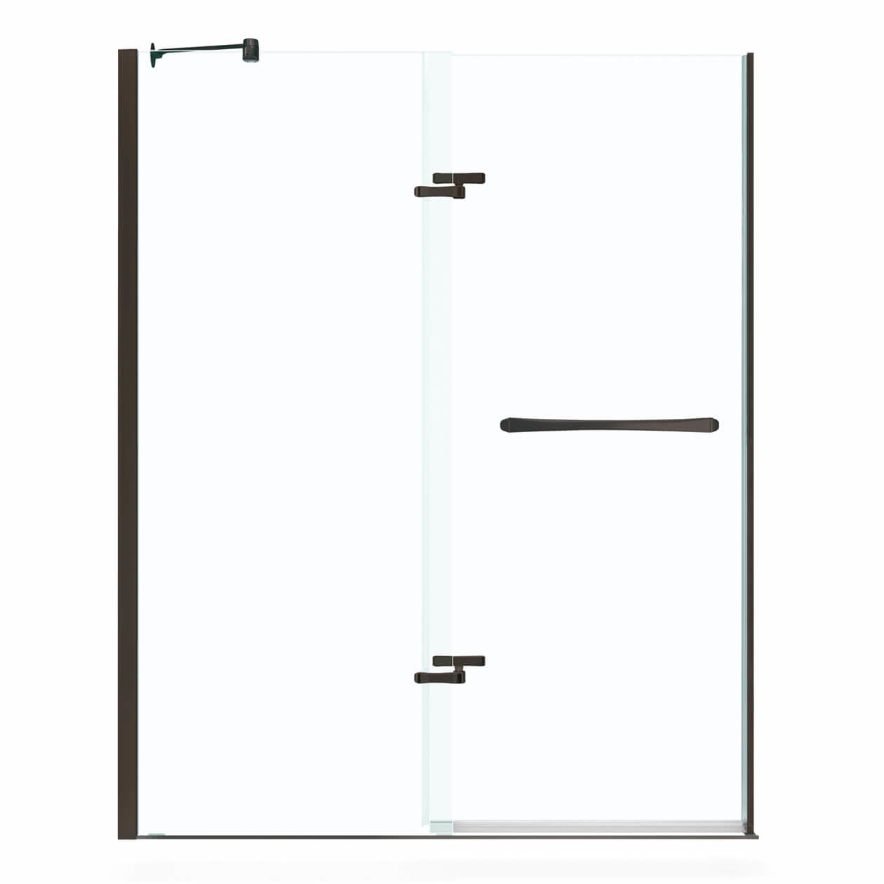 Maax Reveal 71 56-59 x 71 ½ in. 8mm Pivot Shower Door for Alcove Installation with Clear glass