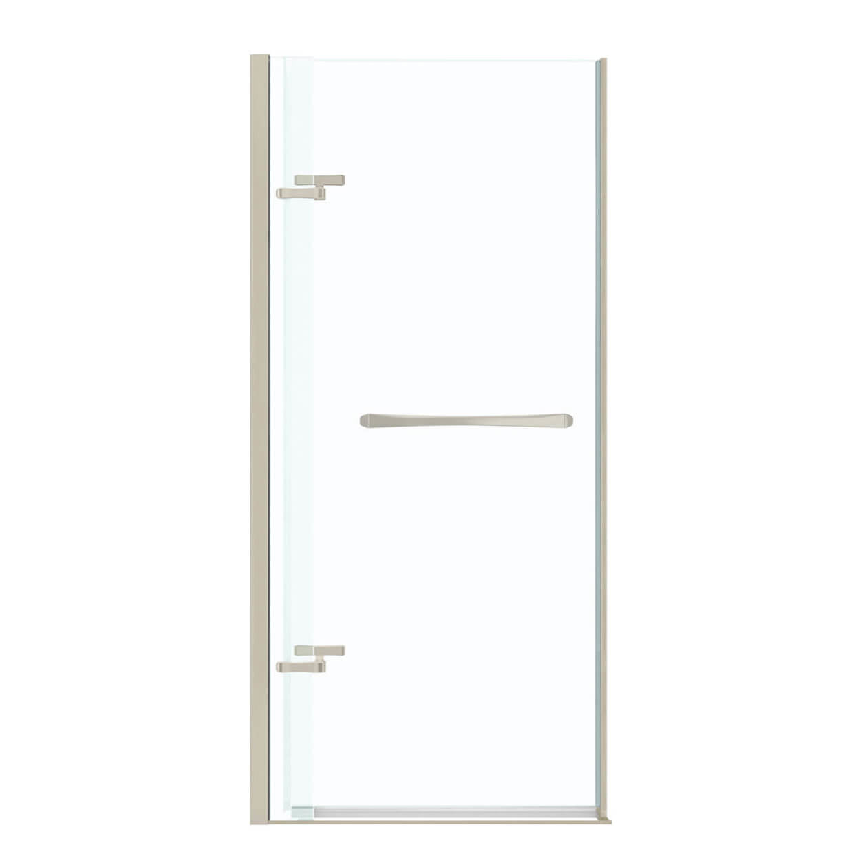 Maax Reveal 71 32 ½-35 ½ x 71 ½ in. 8mm Pivot Shower Door for Alcove Installation with Clear glass