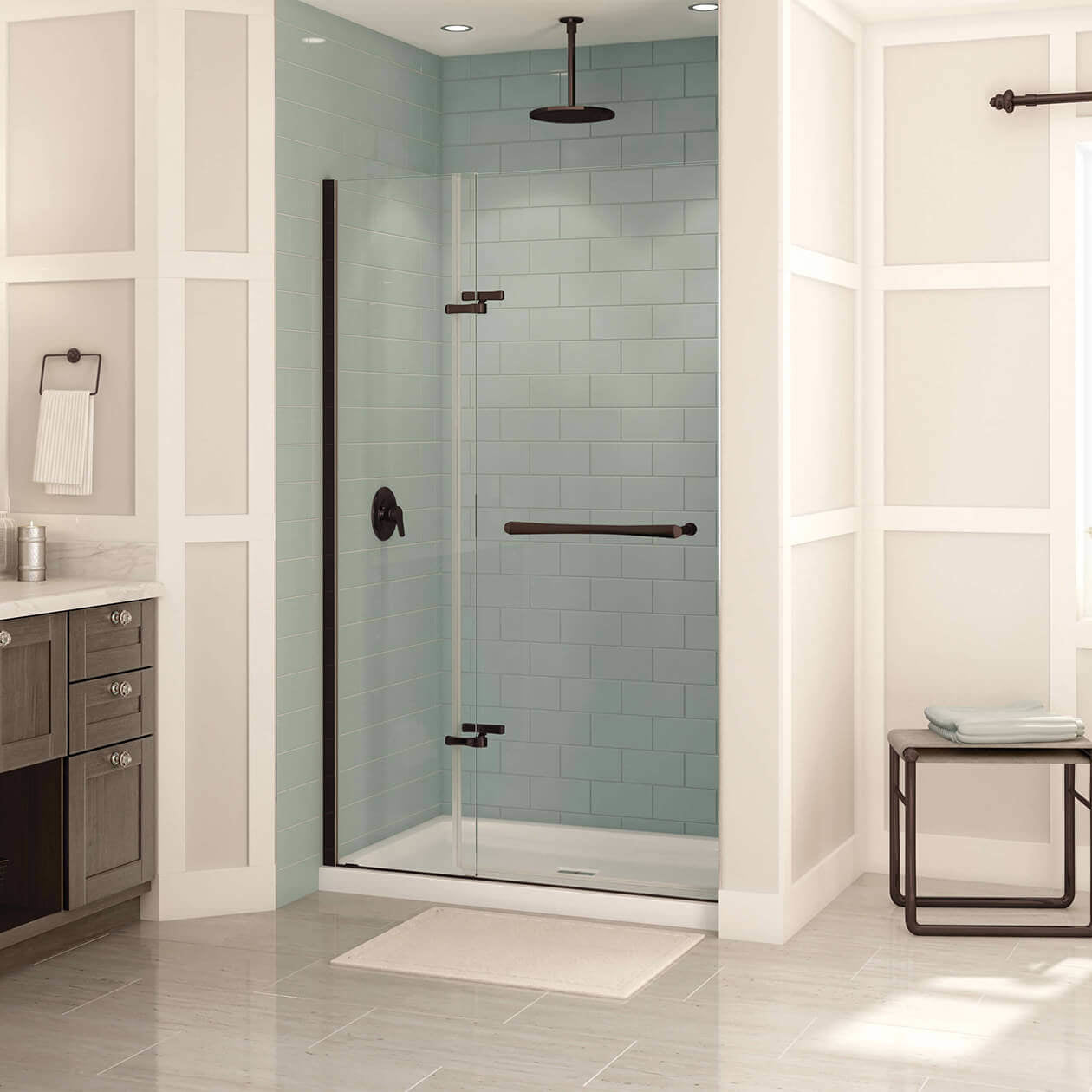 Maax Reveal 71 38-41 x 71 ½ in. 8mm Pivot Shower Door