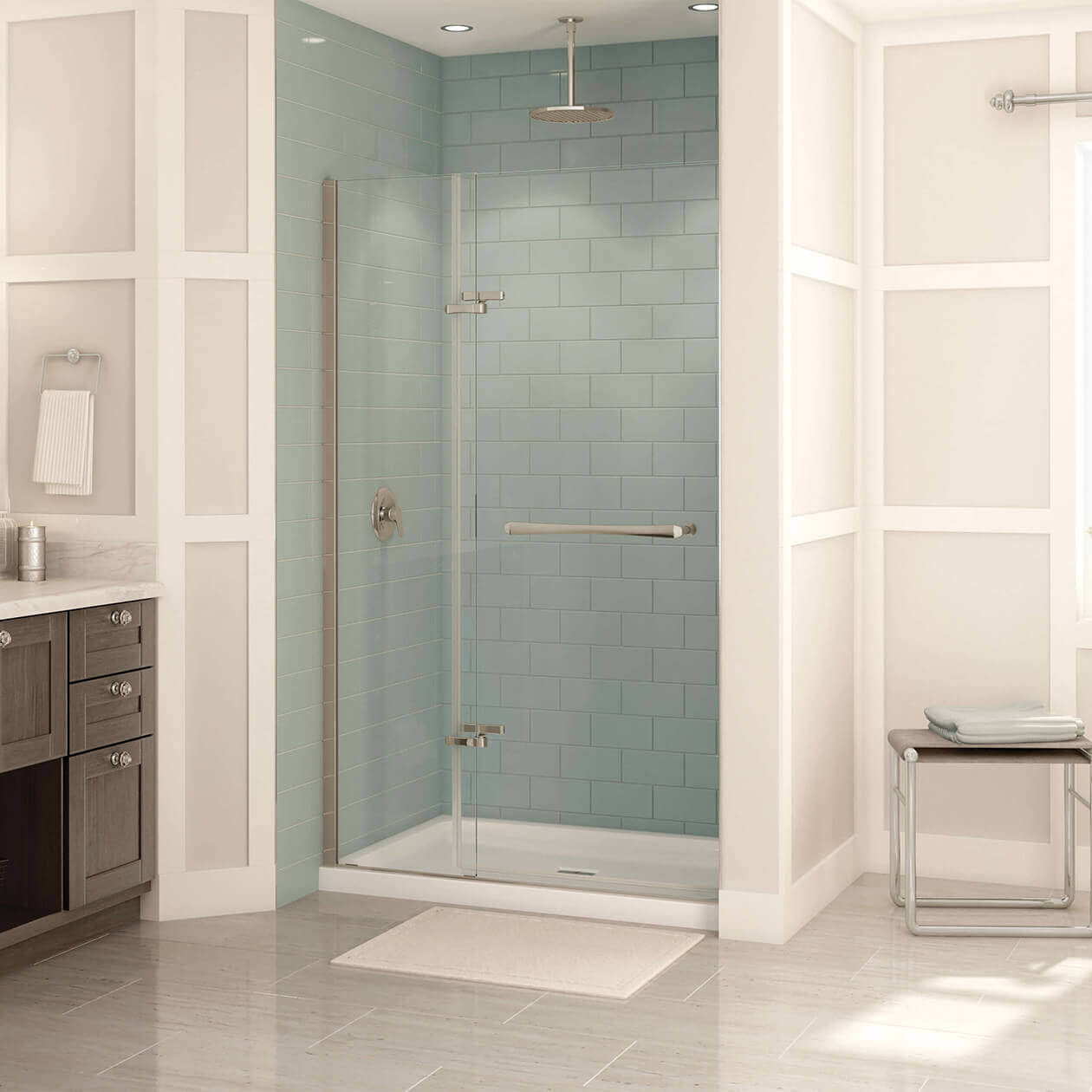 Maax Reveal 71 38-41 x 71 ½ in. 8mm Pivot Shower Door