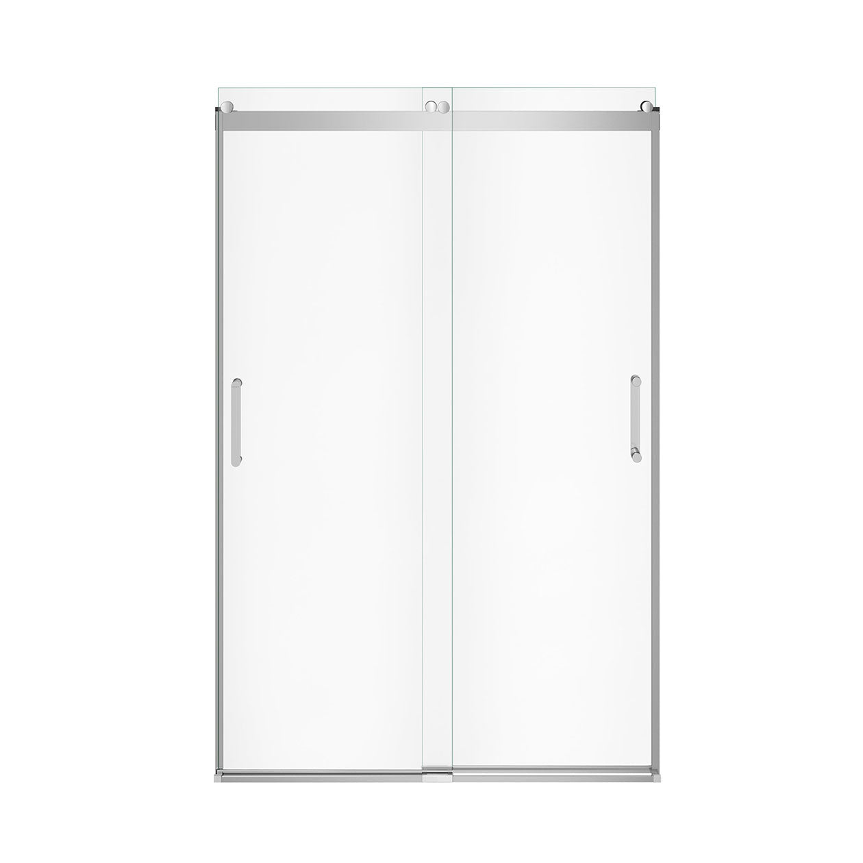 Maax Revelation Round 44-47 in. x 70 ½-73 in. 6 mm Bypass Shower Door for Alcove Installation with Clear glass