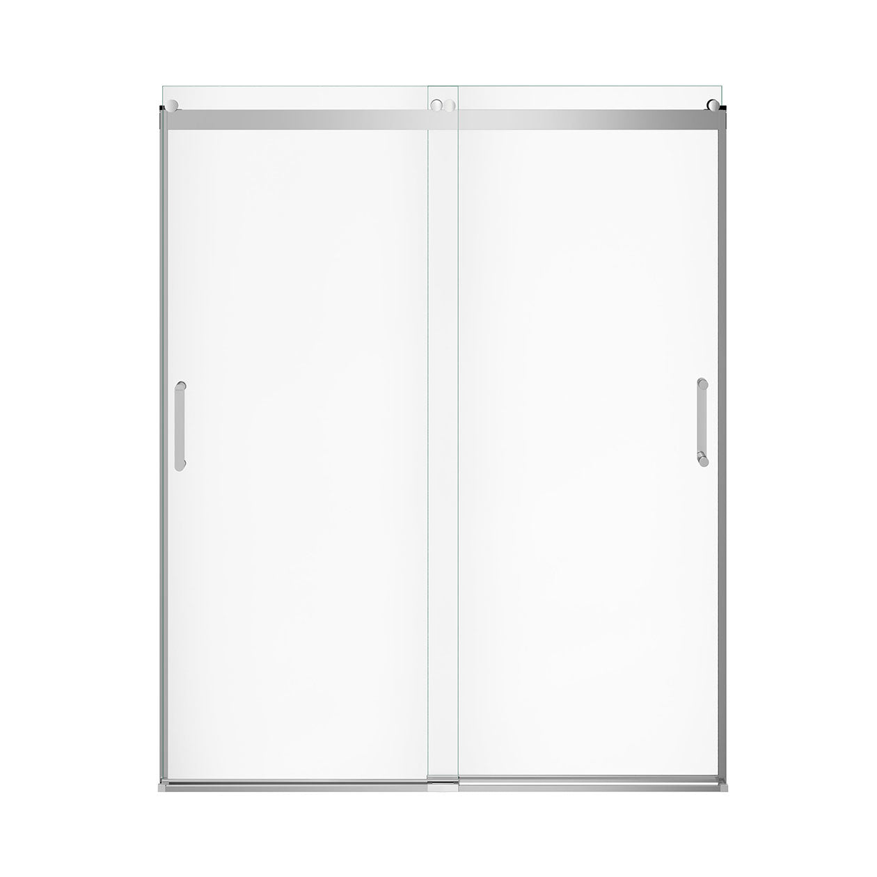 Maax Revelation Round 56-59 in. x 70 ½-73 in. 6 mm Bypass Shower Door for Alcove Installation with Clear glass