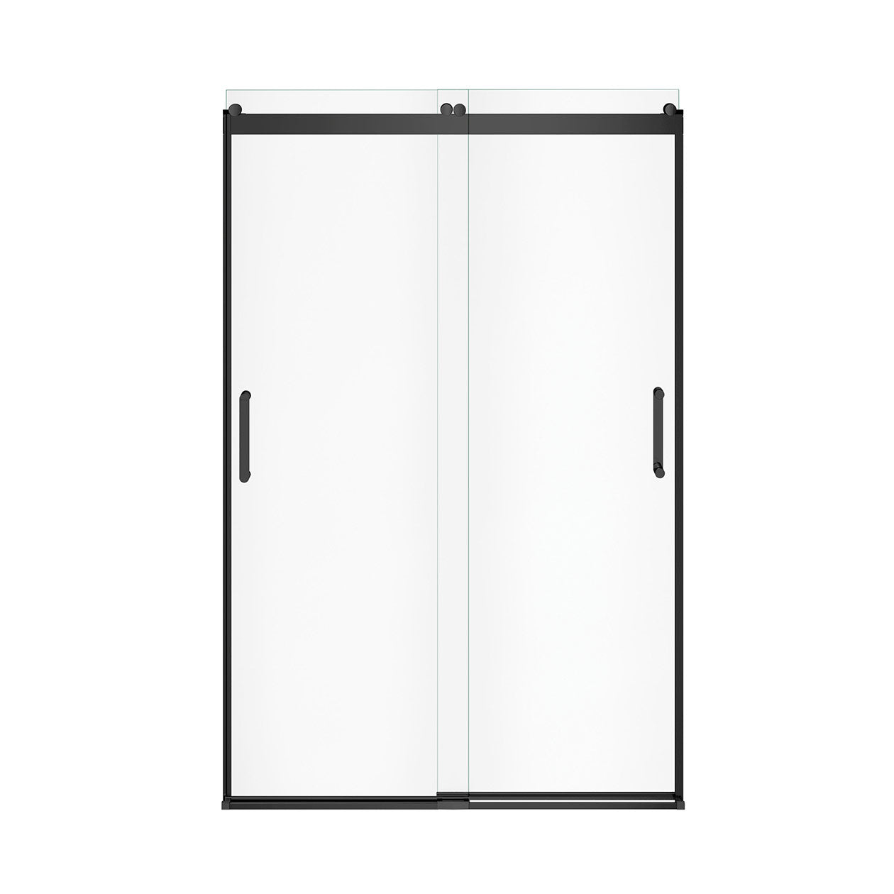 Maax Revelation Round 44-47 x 70 ½-73 in. 8mm Bypass Shower Door for Alcove Installation with Clear glass