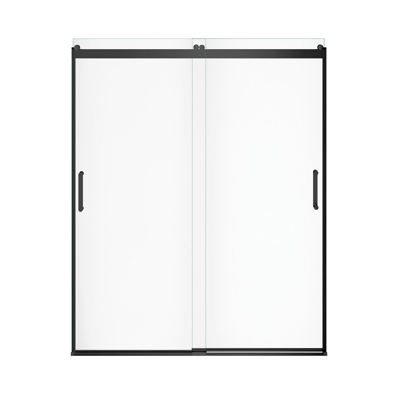 Maax Revelation Round 56-59 x 70 ½-73 in. 8mm Bypass Shower Door for Alcove Installation with Clear glass