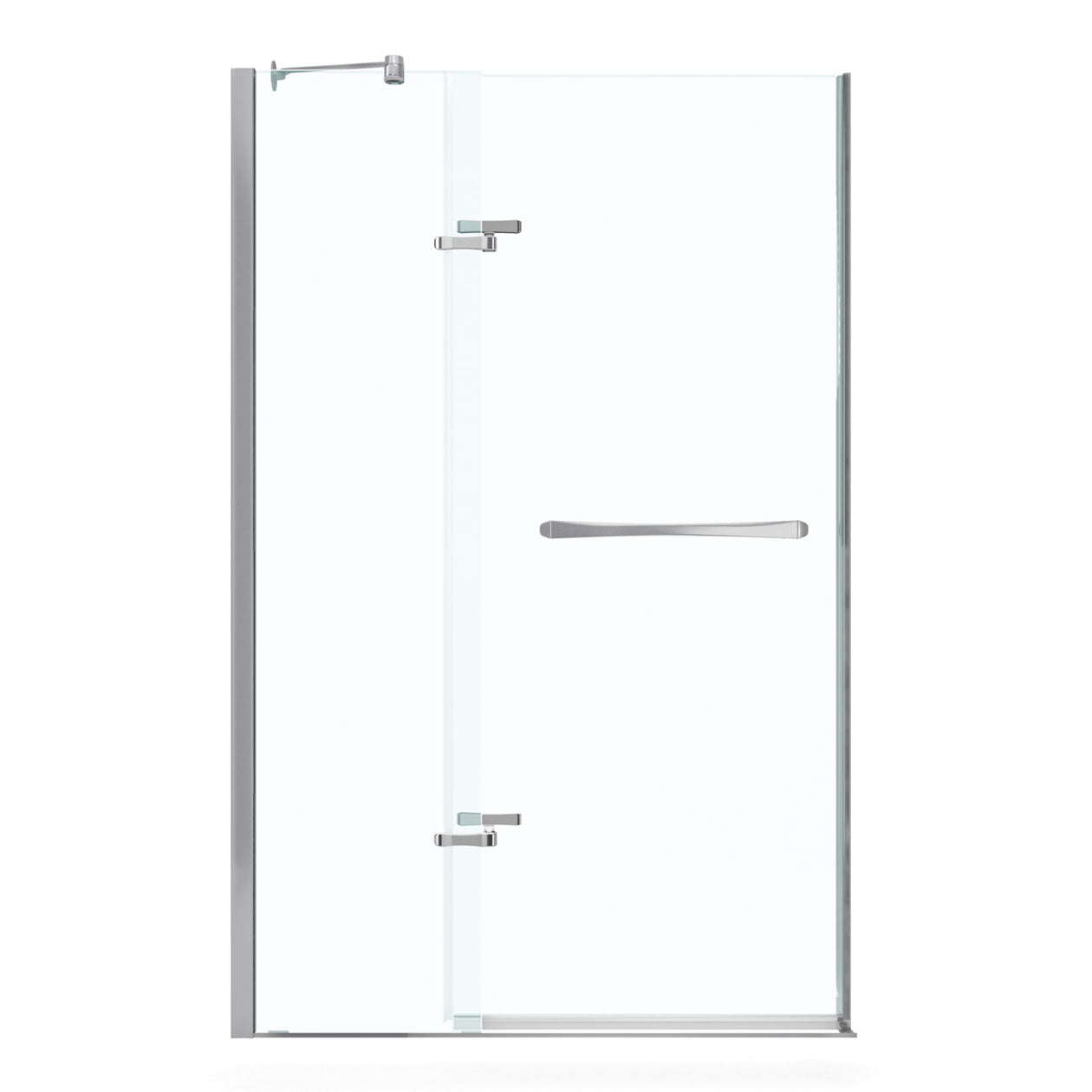 Maax Reveal 71 51 ½-54 ½ x 71 ½ in. 8mm Pivot Shower Door for Alcove Installation with Clear glass