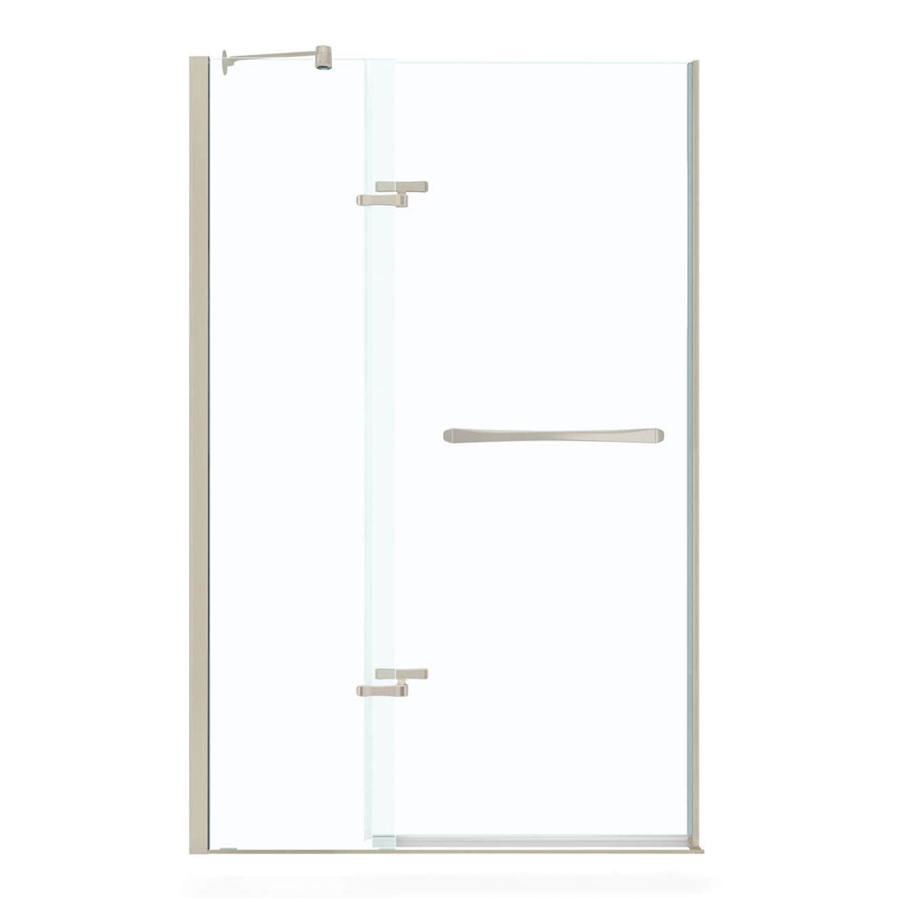 Maax Reveal 71 51 ½-54 ½ x 71 ½ in. 8mm Pivot Shower Door for Alcove Installation with Clear glass