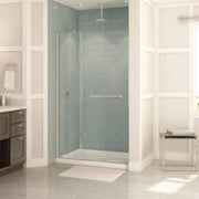 Maax Reveal 71 51 ½-54 ½ x 71 ½ in. 8mm Pivot Shower Door for Alcove Installation with Clear glass