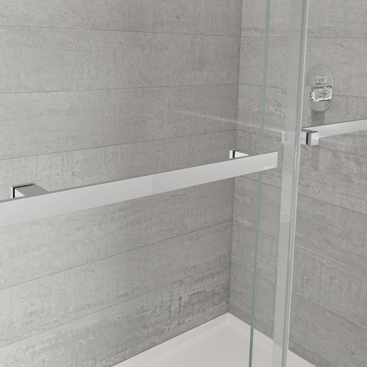 Maax Duel Alto 44-47 X 78 in. 8mm Bypass Shower Door