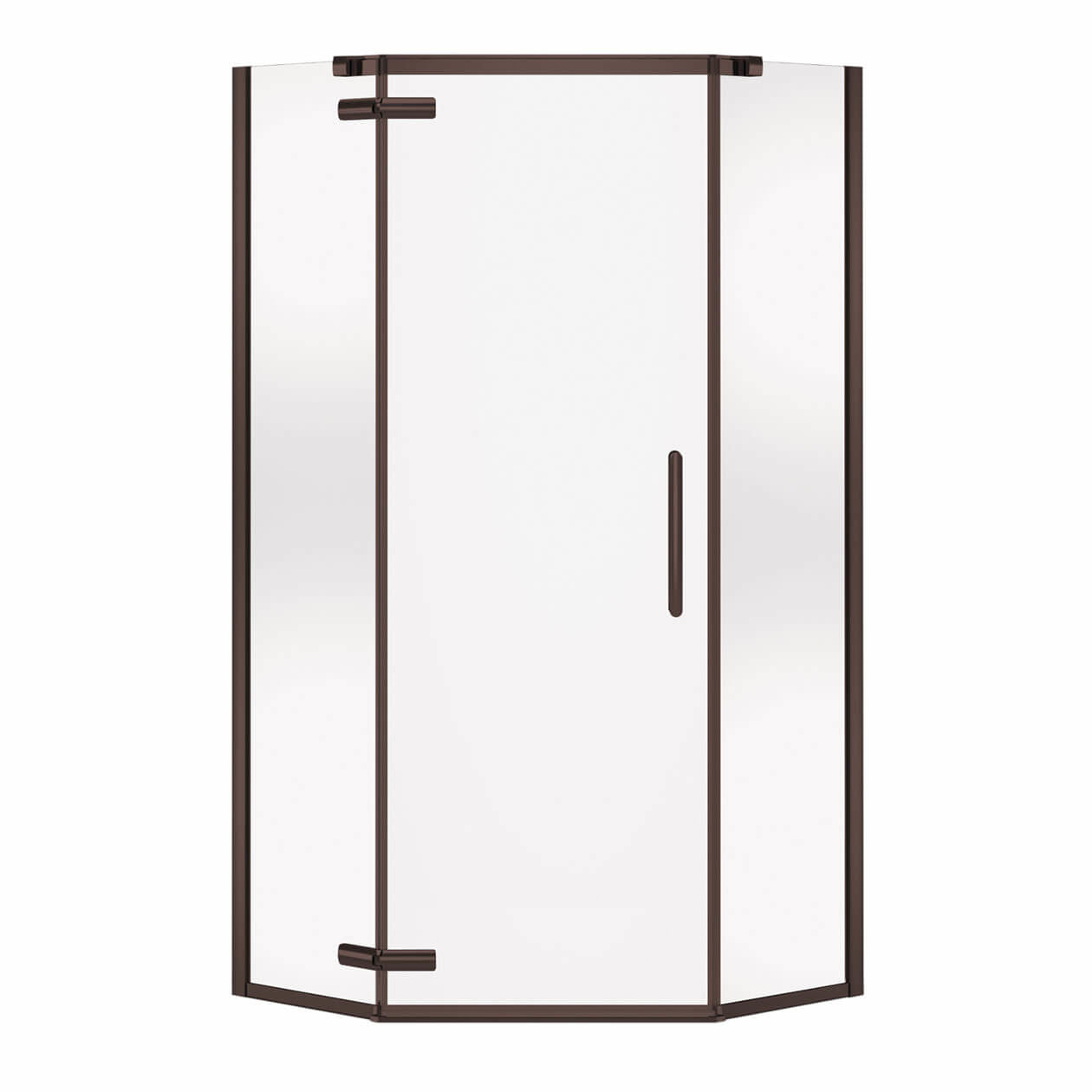 Maax Link Curve Neo-angle 40 x 40 x 75 in. 8mm Pivot Shower Door for Corner Installation with Clear glass