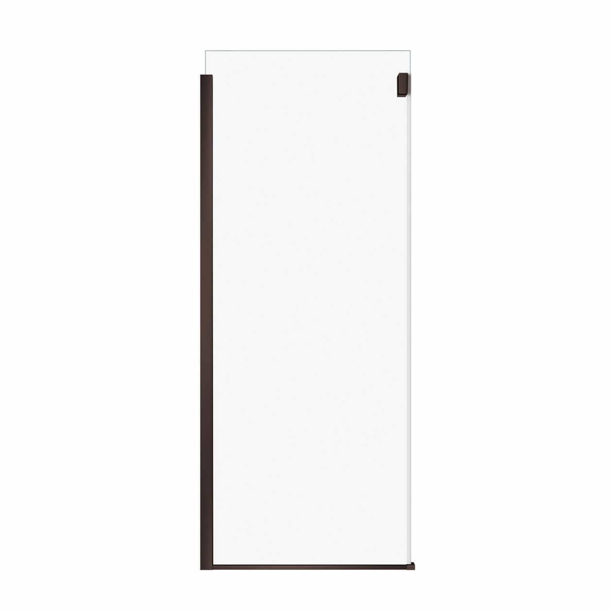 Maax Duel and Inverto Return Panel for 32 in. Base with Clear glass